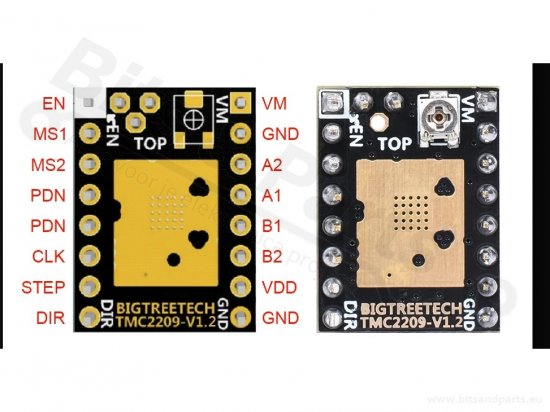 Stepper motor driver stepstick TMC2208 for 3D printers UART
